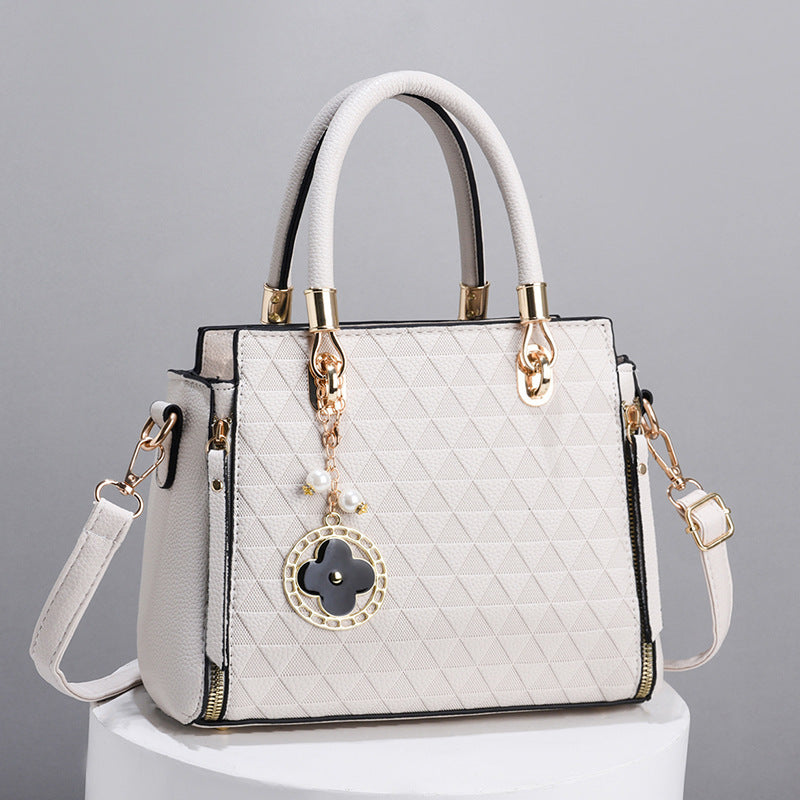 Tote women's bag 2025 new large capacity fashionable and atmospheric texture embossed women's bag casual crossbody handbag