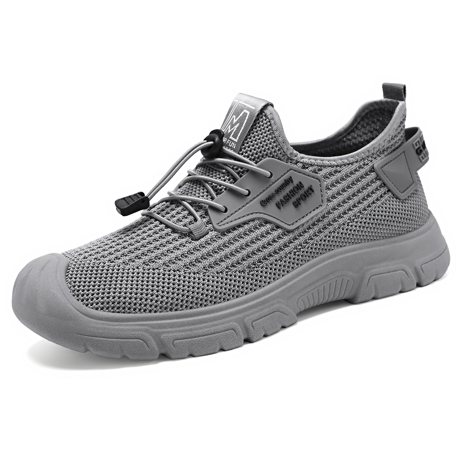 Men's shoes, sports shoes, autumn breathable mesh shoes, odorless feet, fly woven shoes, soft soles, comfortable cross-border plus size running shoes