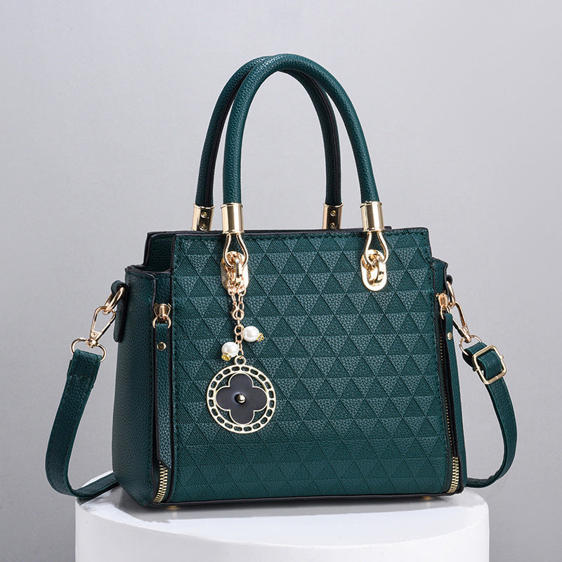 Tote women's bag 2025 new large capacity fashionable and atmospheric texture embossed women's bag casual crossbody handbag