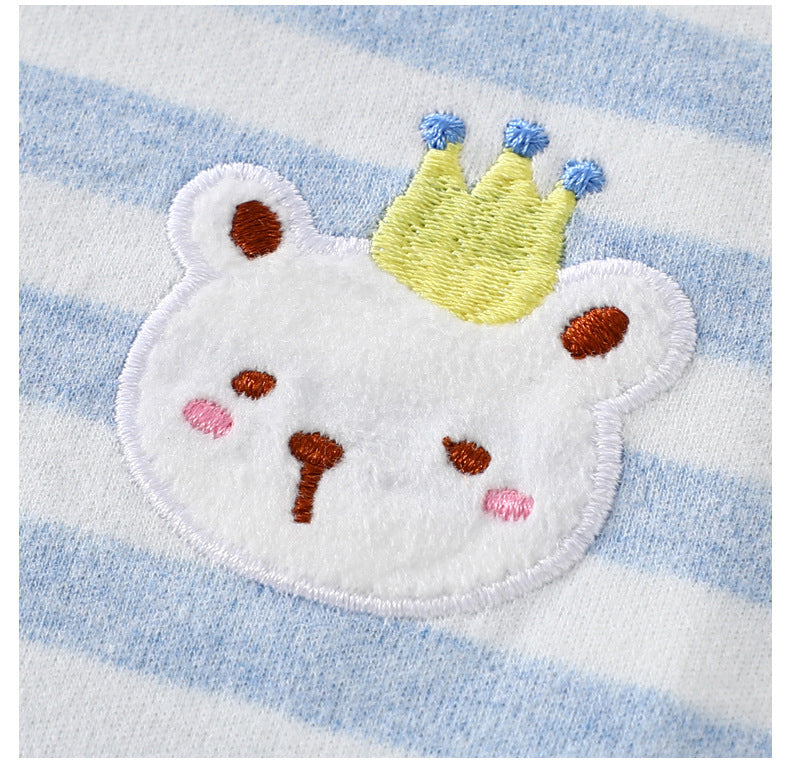 Newborn clothes, baby jumpsuit, spring and autumn A-class pure cotton baby butterfly clothes, monk clothes, Anyang baby clothes