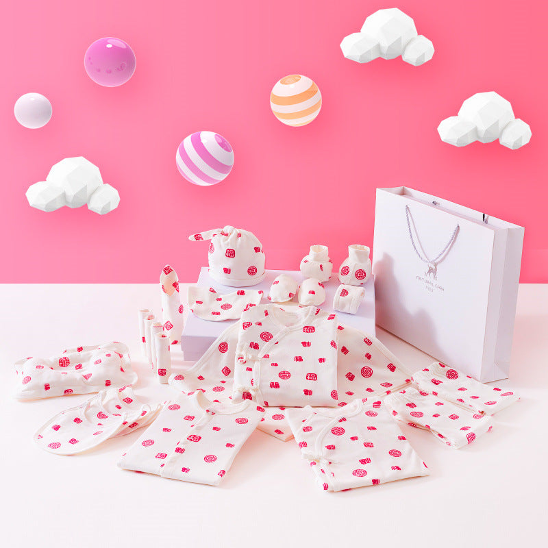 Baby clothes gift box, newborn 0-3 months, pure cotton spring and autumn 6 months, newborn one month old baby, baby underwear set, baby treasure