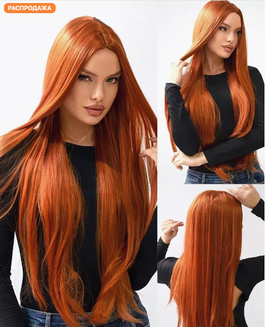 Amazon cross-border foreign trade, European and American fashion, bangs, straight hair, hot selling straight hair in Africa, wigs in stock, straight hair