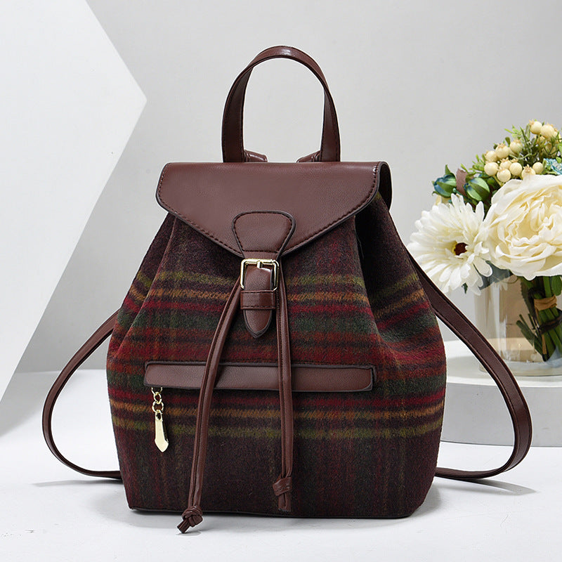 Backpack 2025 New Simple Fashion Printed Women's Backpack Retro Design Western Women's Backpack One Piece Hair Collection