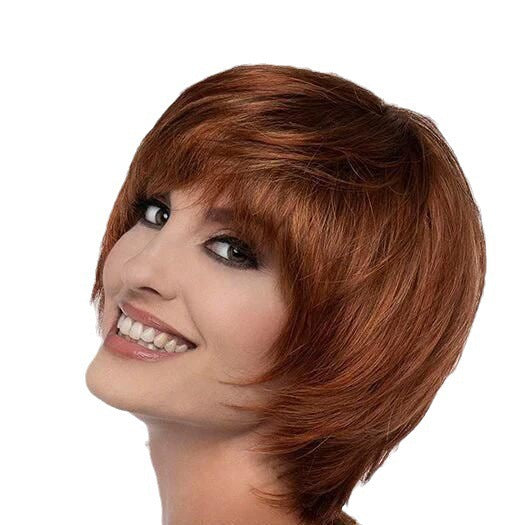 Amazon European and American Fashion Wig Air Straw bangs Bobo Head Upward Decoration Face Shape Wig Manufacturer in Stock