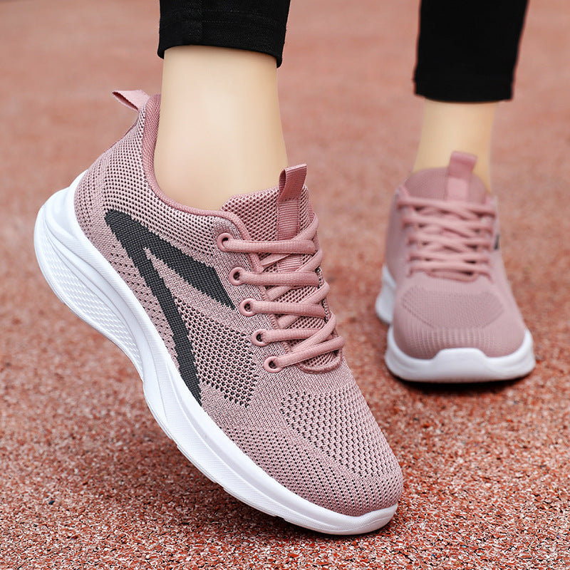 Female OEM customized autumn new foreign trade women's shoes hot selling plus size cross-border shoes soft soled casual sports shoes