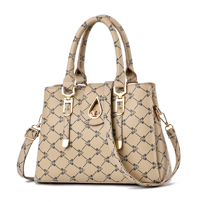 New 2024 atmospheric mother bag, simple crossbody bag, fashionable printed handbag, cross-border women's bag, one piece dropshipping