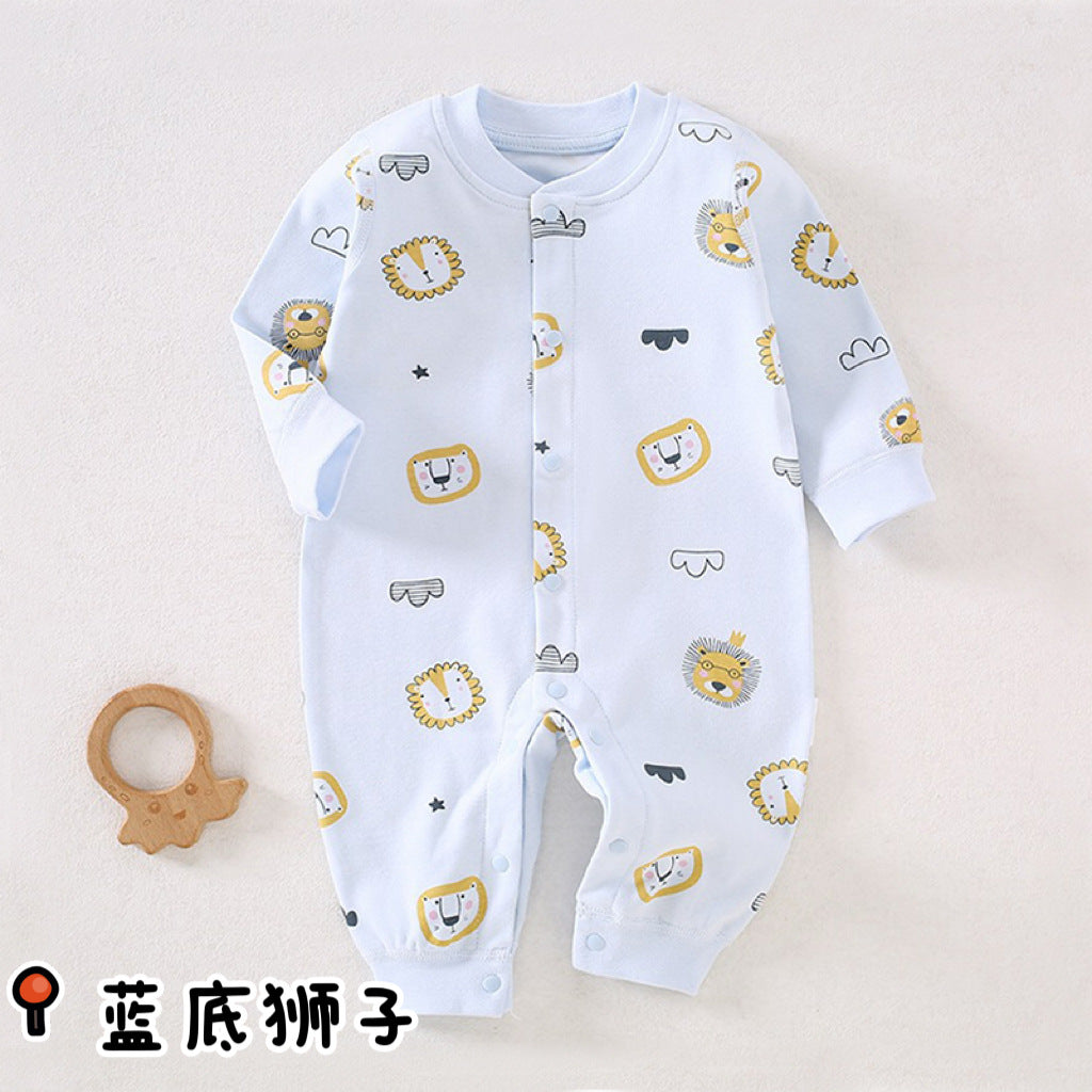 Baby jumpsuit Spring and Autumn A-class newborn clothes Pure cotton baby clothes Crawler clothes Anyang baby clothes
