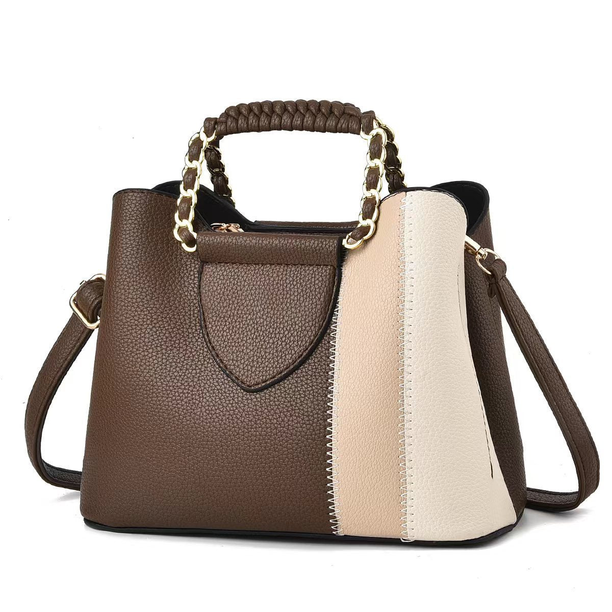 Diagonal Cross Small Bag 2025 New Business Commuter Date Shopping Fashion Diagonal Cross Bag Color Contrasting Practical Handbag