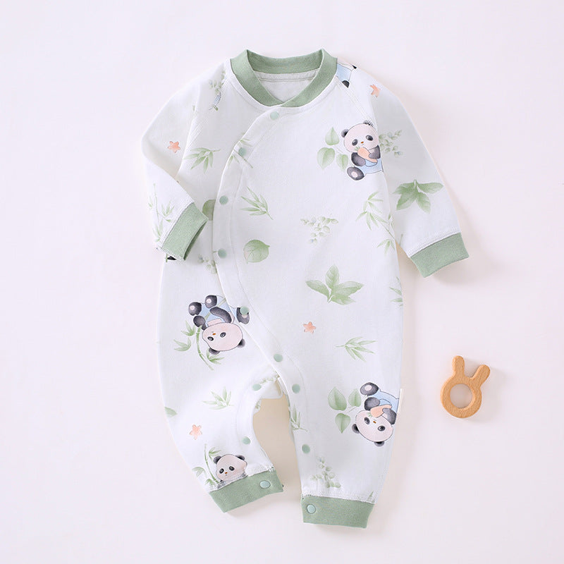 Newborn clothes, pure cotton A-class baby jumpsuit, spring and autumn baby clothes, jumpsuit, crawling clothes, Anyang baby children's clothing