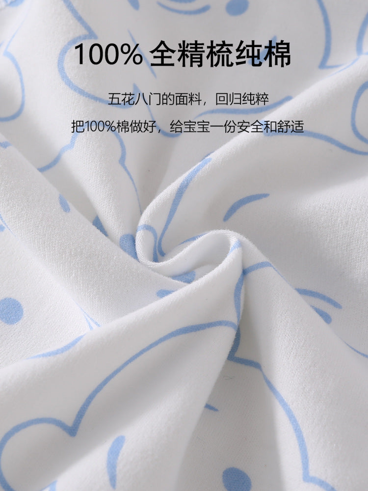 Baby jumpsuit made of pure cotton for spring and autumn, baby clothes for newborns, Class A clothes, crawling clothes, Anyang baby children's clothing