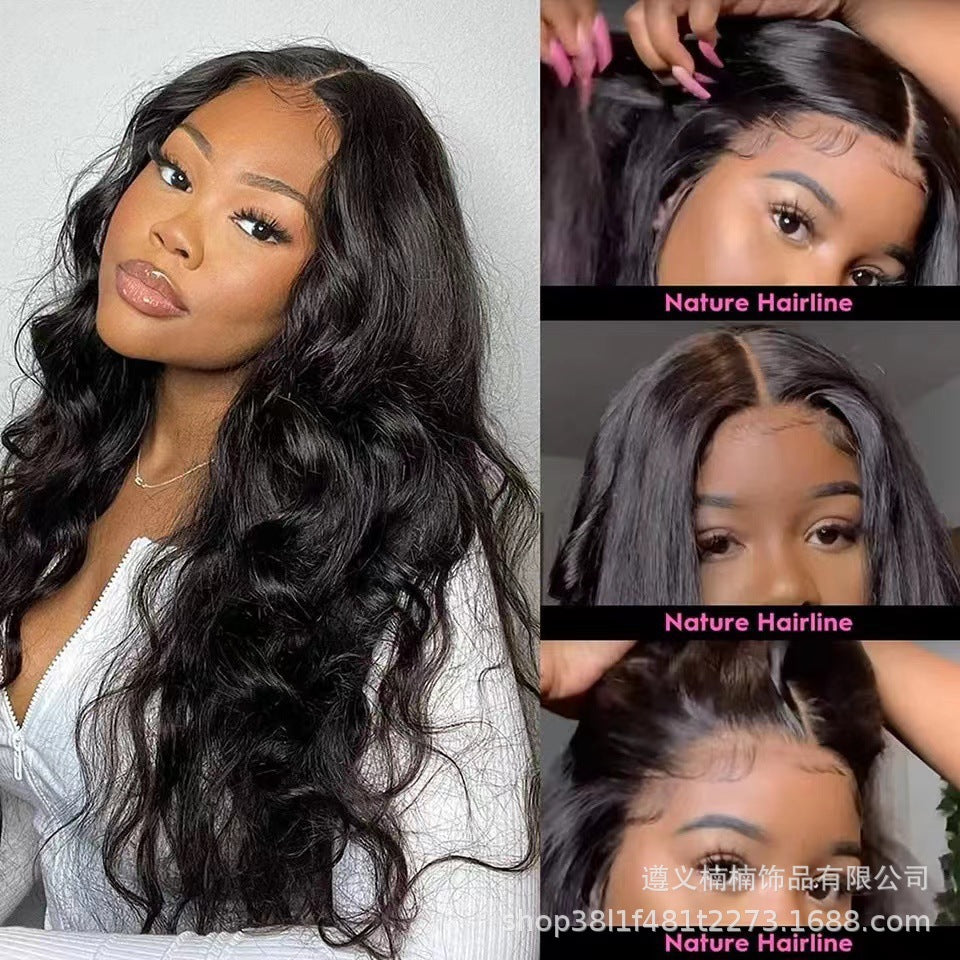 European and American women's wigs are divided into long curly hair, large waves, synthetic curly hair, fluffy wig, and head cover factory wholesale