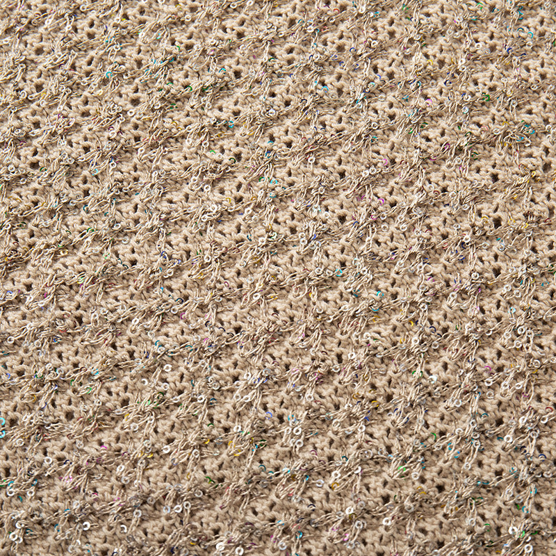 Stylish set consisting of a short-sleeved pullover with a round neckline and a high-waisted skirt made from high-quality cotton knit fabric