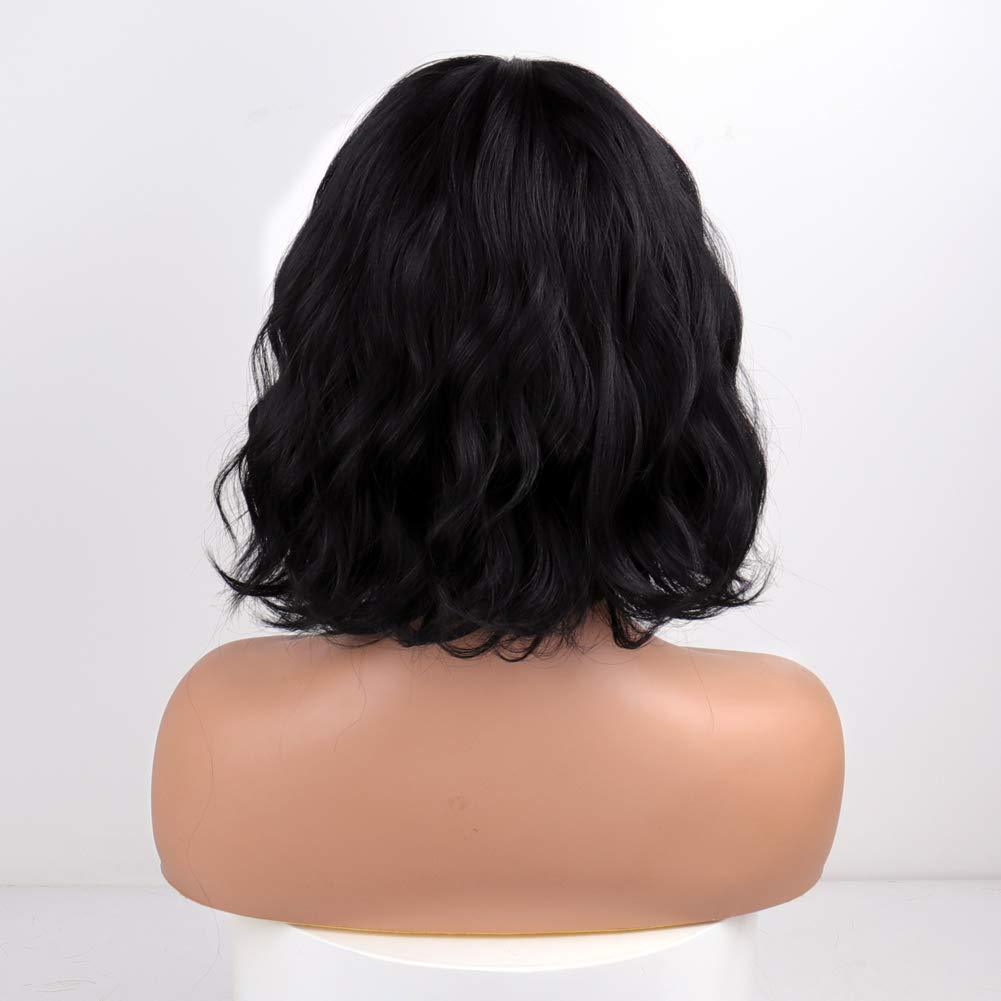 European and American synthetic wig headband for women, air bangs, small curls, corn perm, instant noodles, short curly hair, one piece hair replacement
