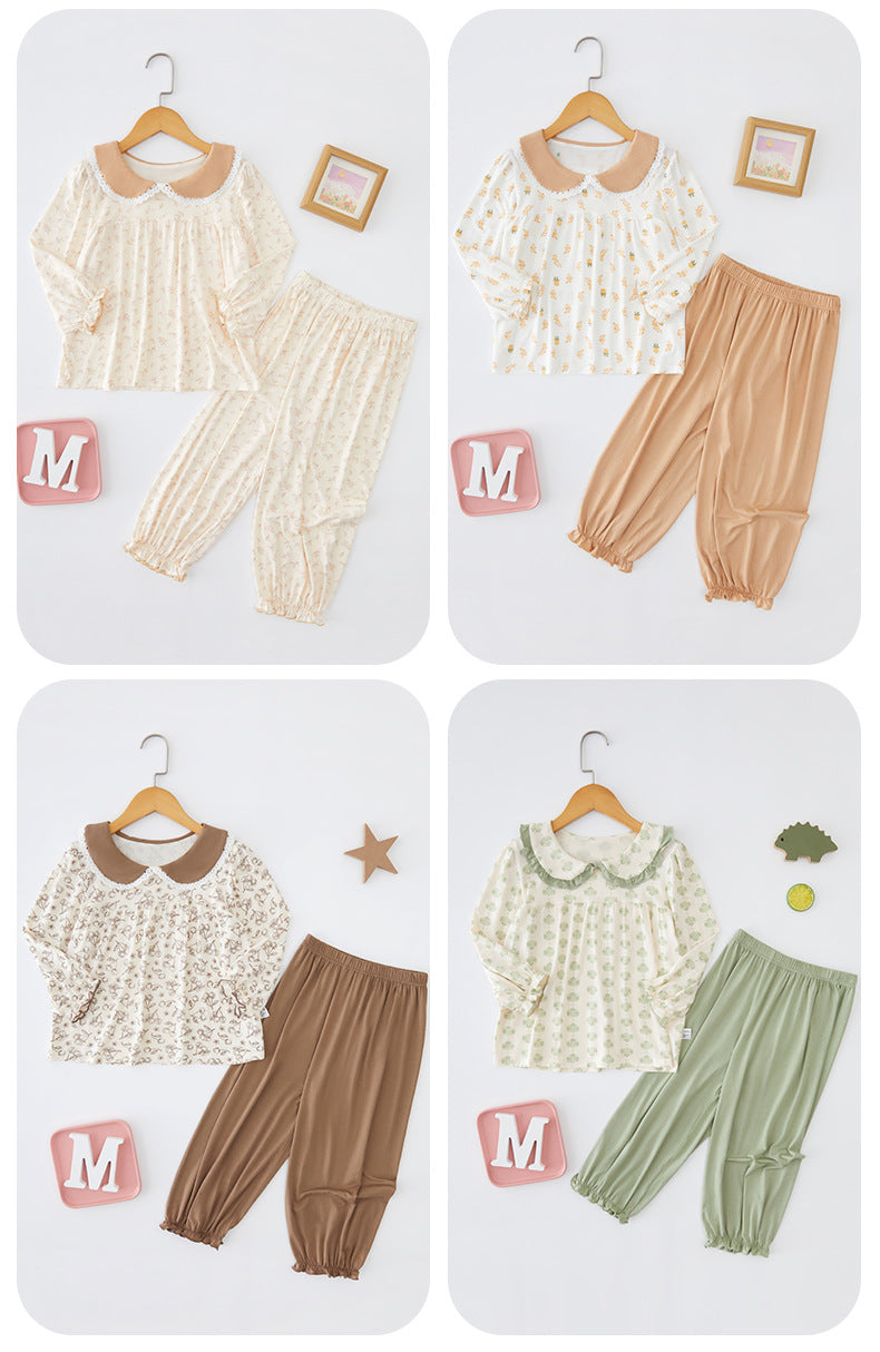 Children's Summer A-class Ice Doraemon, Youkesi, Modal, Tiansi Air Conditioning, Home Clothing, Underwear Set, Anyang Children's Clothing