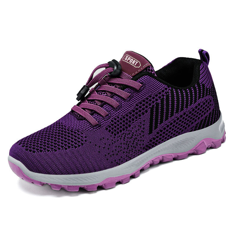 Walking shoes for women, autumn new items, middle-aged and elderly soft soled running shoes, couple breathable sports shoes, gift wholesale, travel shoes