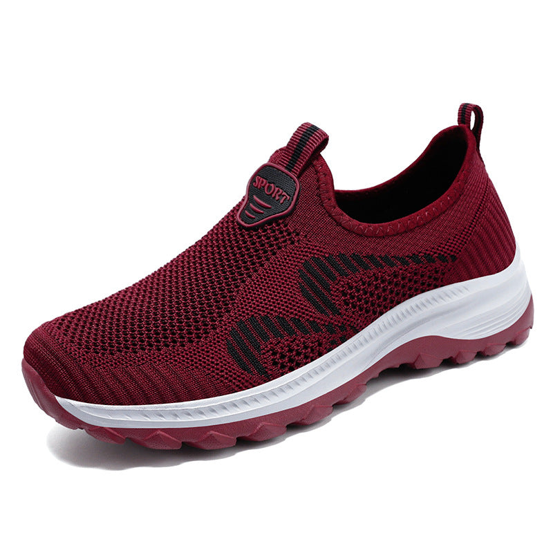 Women's autumn shoes, mesh shoes, middle-aged and elderly casual sports shoes, old Beijing walking shoes, soft soles that are not tiring for the feet, mother's shoes