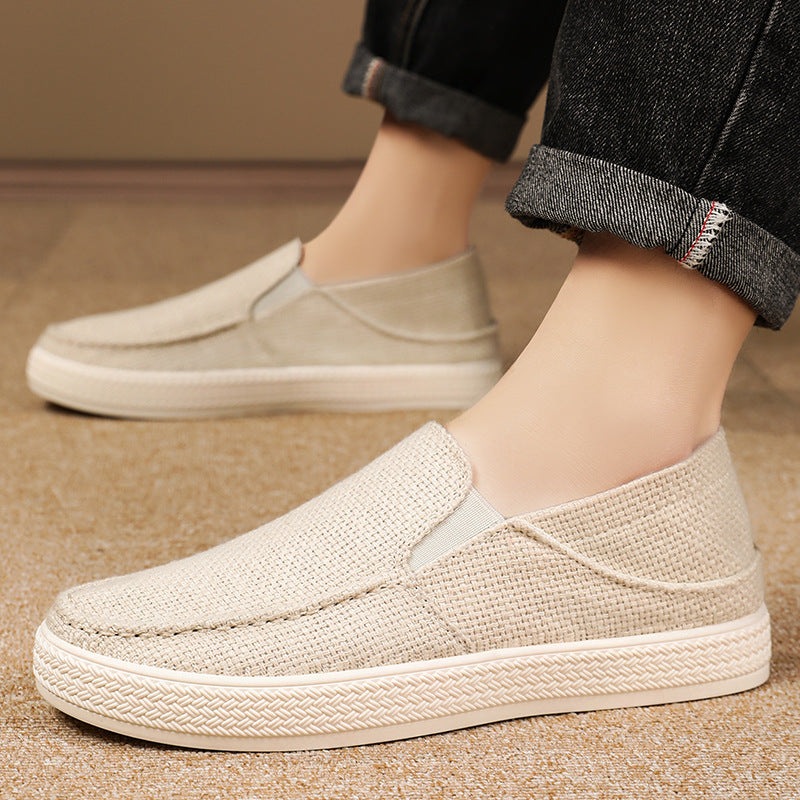 Men's autumn new mesh shoes, breathable dad shoes with soft soles that are not tiring, old Beijing cloth shoes for men