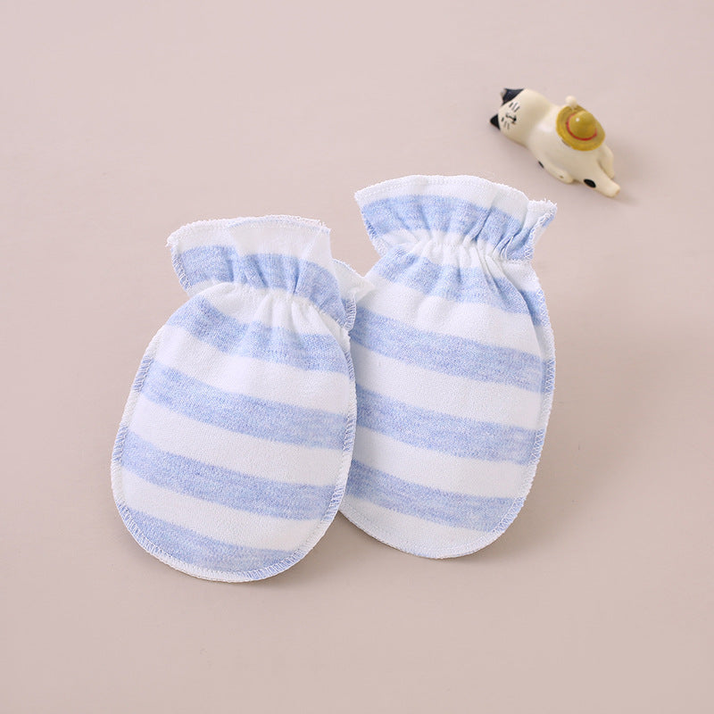 Baby scratch resistant gloves made of pure cotton and bite resistant gloves for newborns, baby gloves for 0-3 months, hand protection