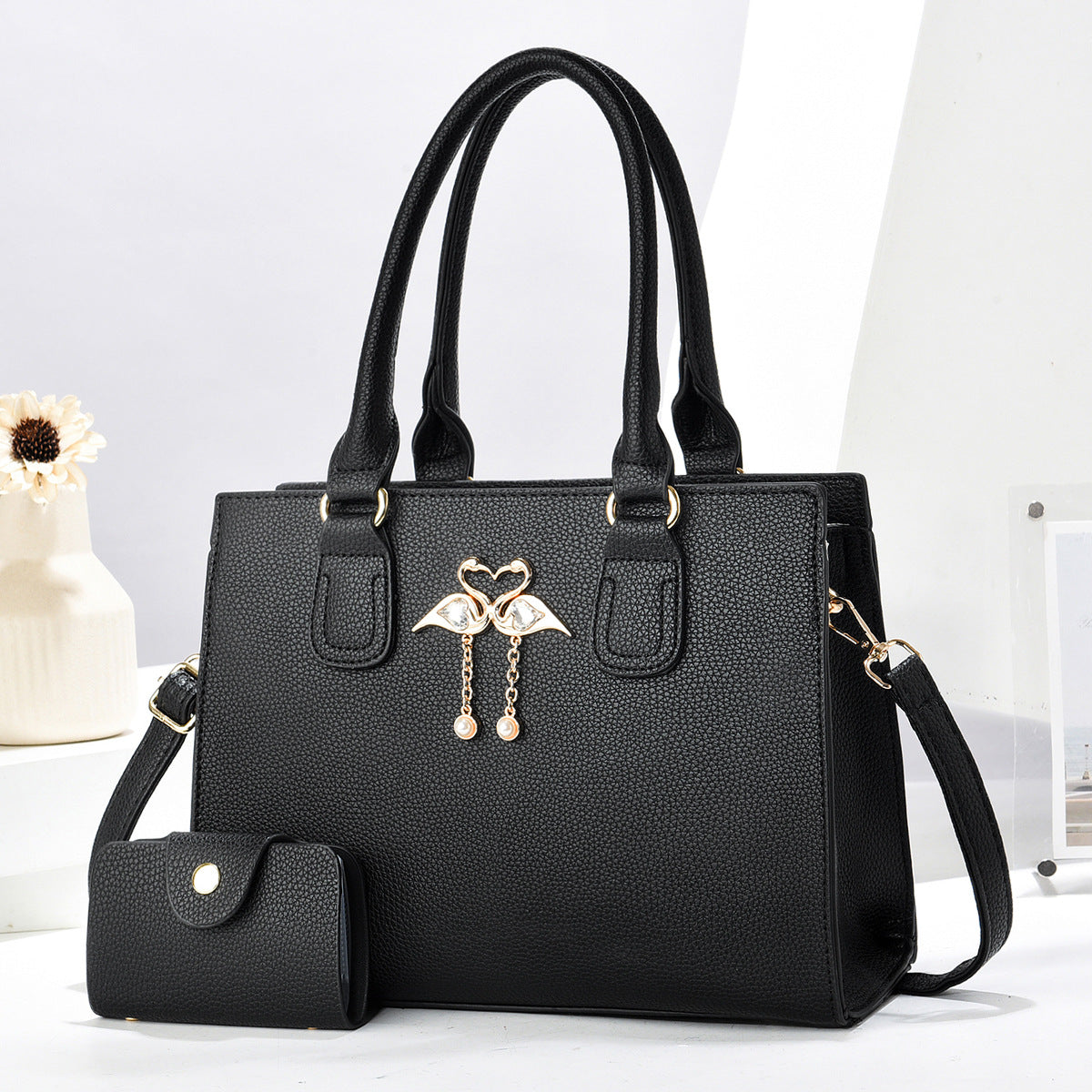 Cross border Bag 2024 New Style Solid Color Large Capacity Women's Single Shoulder Support Specific Type Mother Child Bag One Piece dropshipping