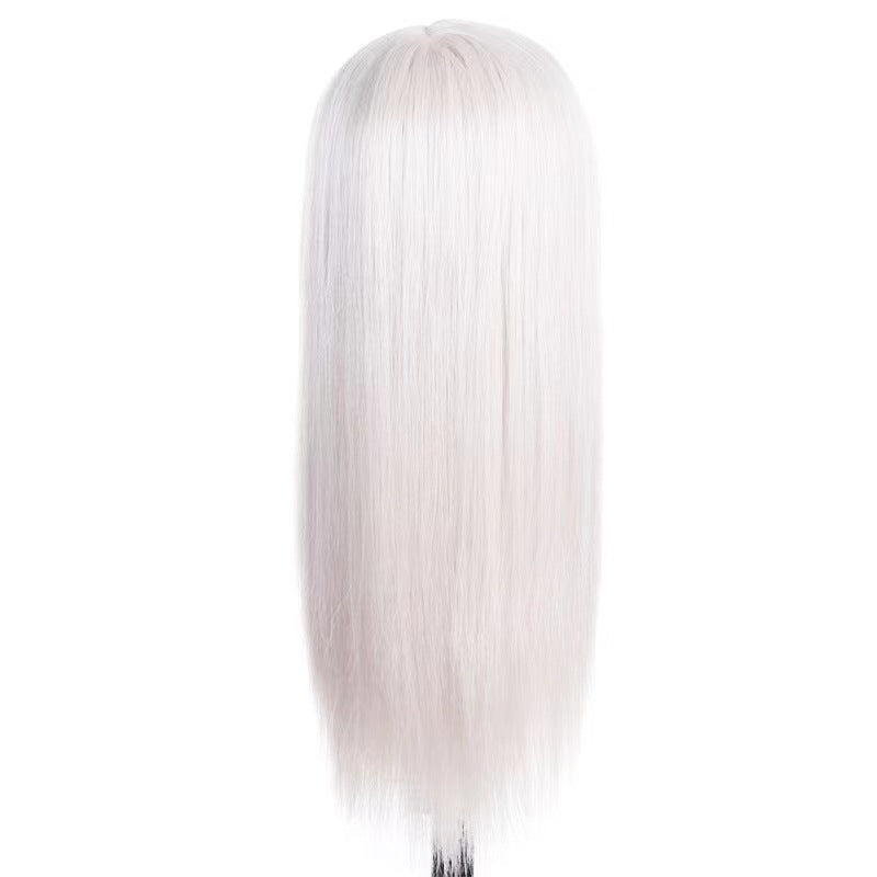 Cross border European and American wig front lace long straight synthetic wig full head set wigs wig manufacturer wholesale hair agency