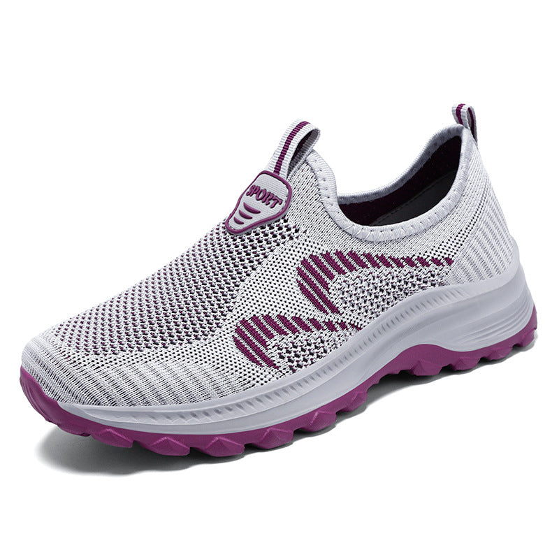 Women's autumn shoes, mesh shoes, middle-aged and elderly casual sports shoes, old Beijing walking shoes, soft soles that are not tiring for the feet, mother's shoes