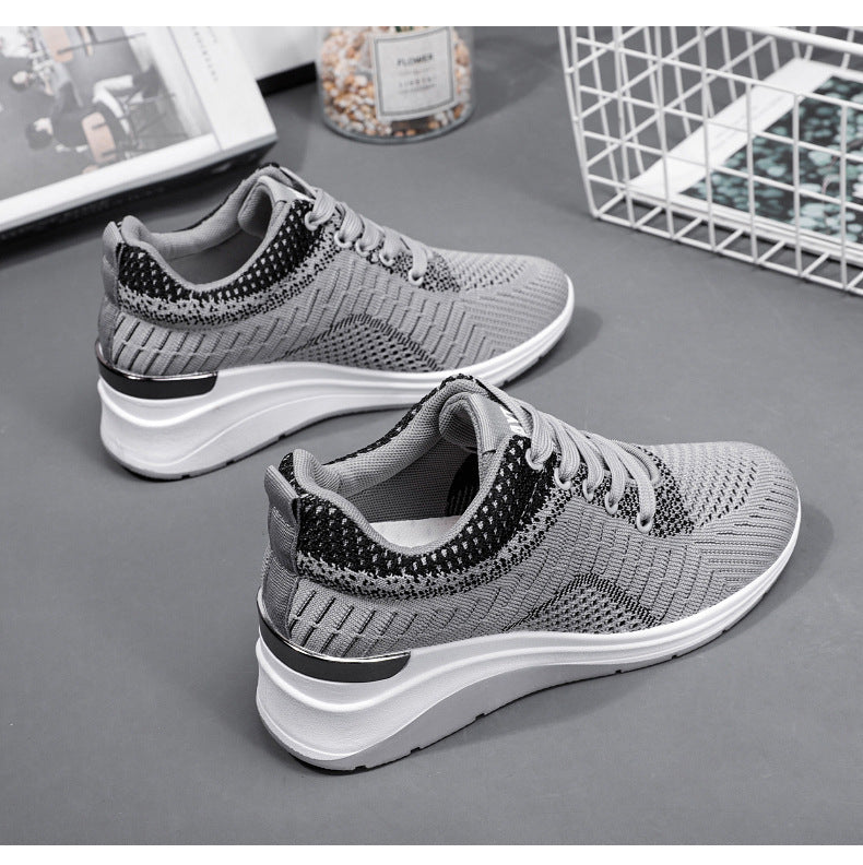 Shoes for children, women's shoes, casual sports shoes, autumn height increase processing, customized breathable thick sole, comfortable street trend