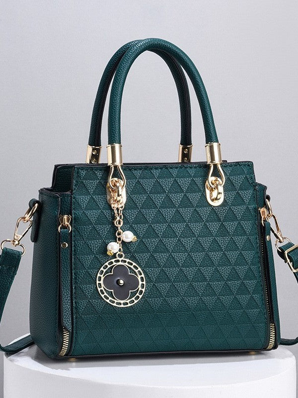 Tote women's bag 2025 new large capacity fashionable and atmospheric texture embossed women's bag casual crossbody handbag