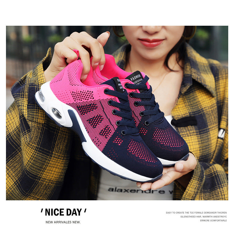 Processing customized shoes for children, foreign trade casual shoes, breathable and lightweight single shoes, mother shoes, lace up air cushion sports shoes for women