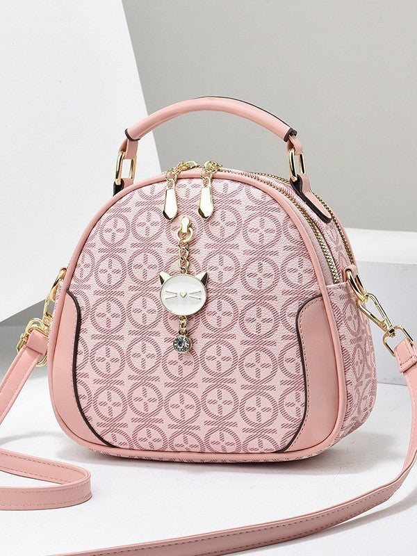 This year's popular Western style large capacity small round bag 2025 new niche style single shoulder diagonal cross bag Korean version trendy bag