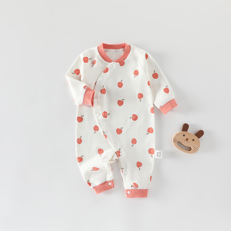 Newborn clothes, pure cotton A-class baby jumpsuit, spring and autumn baby clothes, jumpsuit, crawling clothes, Anyang baby children's clothing