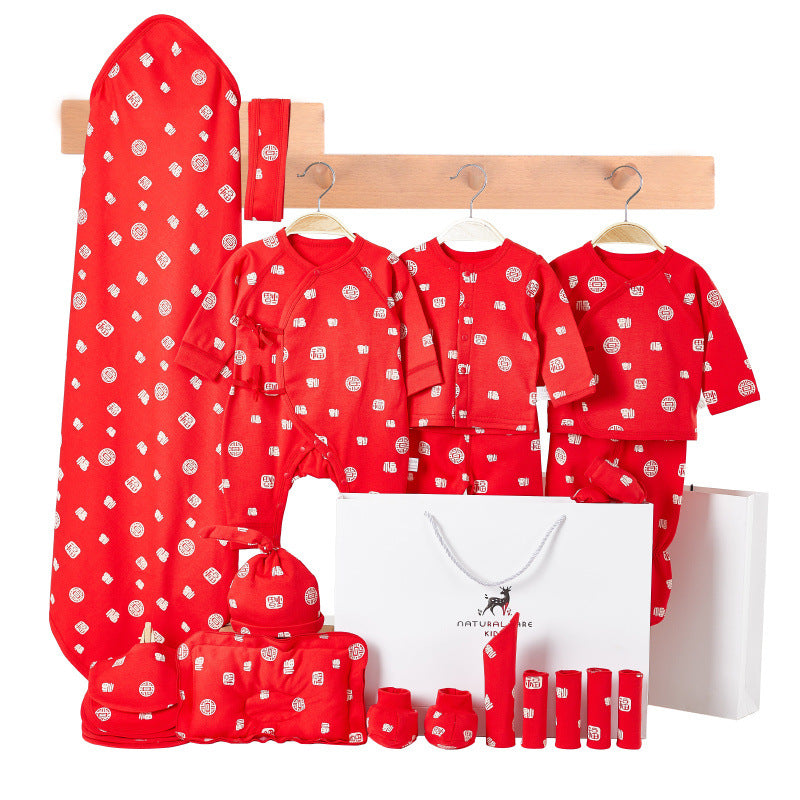 Baby clothes gift box, newborn 0-3 months, pure cotton spring and autumn 6 months, newborn one month old baby, baby underwear set, baby treasure
