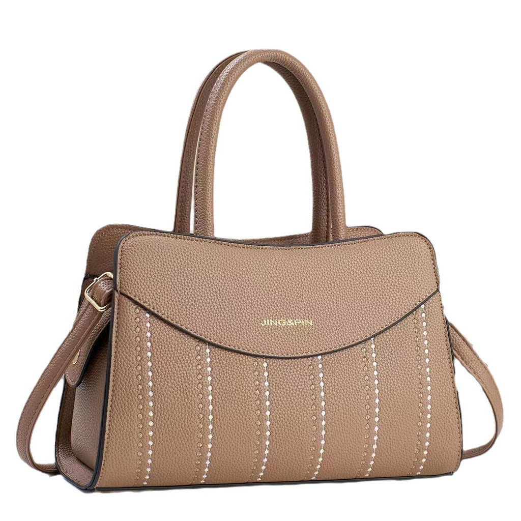 Foreign Trade Women's Bag 2024 New Style Embroidered Thread Style Shoulder Bag Fashion Mom Bag Retro Cross Shoulder Handbag