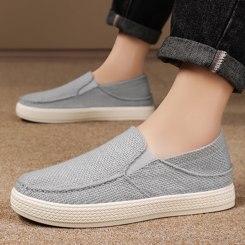 Men's autumn new mesh shoes, breathable dad shoes with soft soles that are not tiring, old Beijing cloth shoes for men