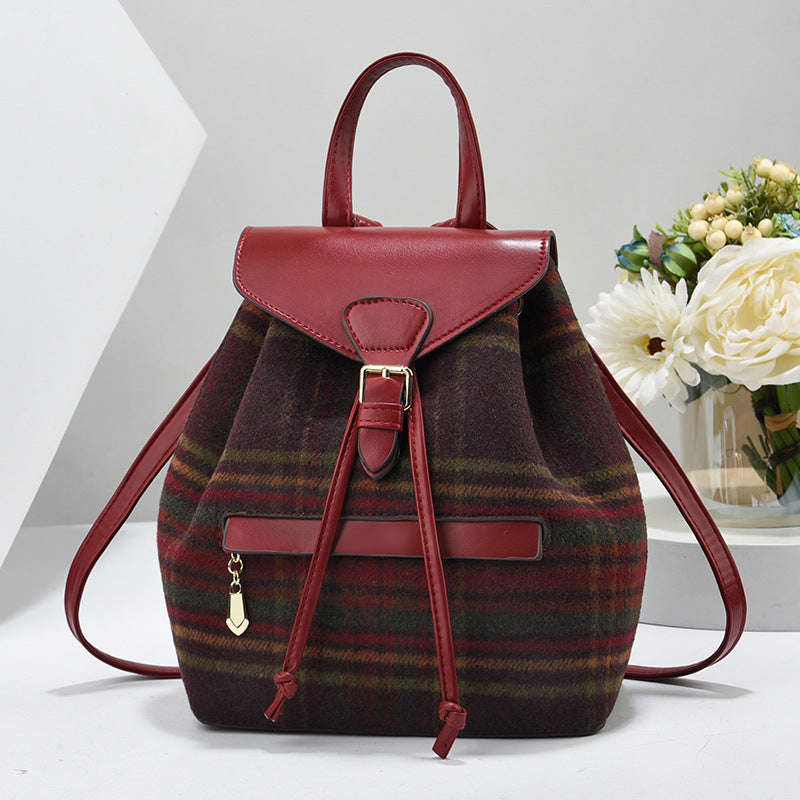 Backpack 2025 New Simple Fashion Printed Women's Backpack Retro Design Western Women's Backpack One Piece Hair Collection