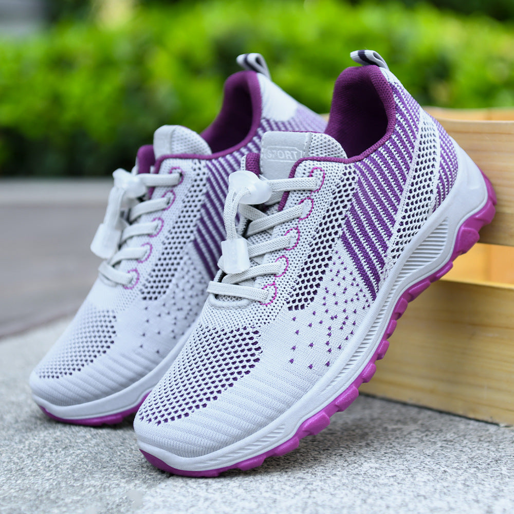 Walking shoes for women, autumn new items, middle-aged and elderly soft soled running shoes, couple breathable sports shoes, gift wholesale, travel shoes