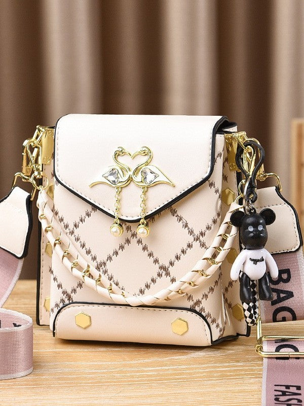Bag for women 2025 new fashionable contrasting color change small bag popular single shoulder trendy bag niche mobile phone crossbody bag