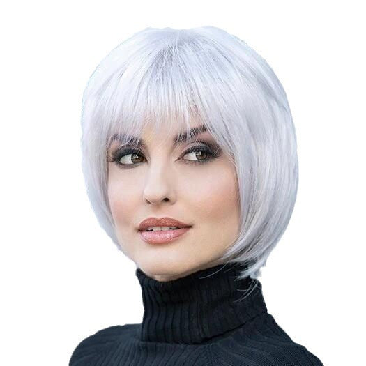 Amazon European and American Fashion Wig Air Straw bangs Bobo Head Upward Decoration Face Shape Wig Manufacturer in Stock