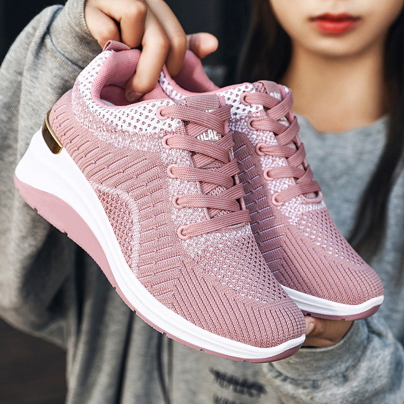 Shoes for children, women's shoes, casual sports shoes, autumn height increase processing, customized breathable thick sole, comfortable street trend