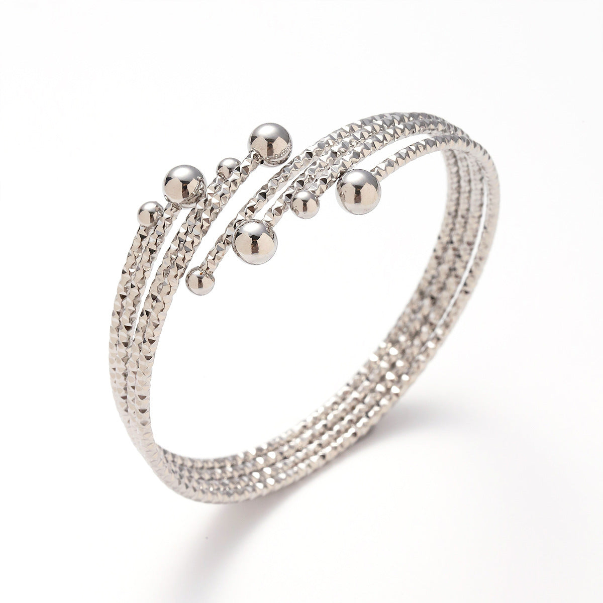 Cross border women's stainless steel bracelet ring set versatile and high-end ring vacuum plated 18K gold titanium steel bracelet