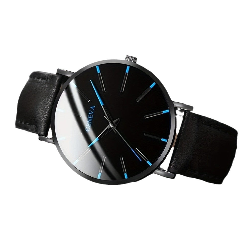 New belt business men's watch fashion simple style casual ultra-thin quartz performance goods wholesale watch