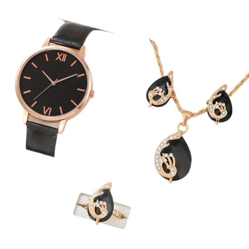 Cross border watches for women, high-end fashion, high-end sense, sports, outdoor, high-end versatile, niche watch set