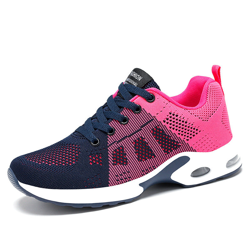 Processing customized shoes for children, foreign trade casual shoes, breathable and lightweight single shoes, mother shoes, lace up air cushion sports shoes for women