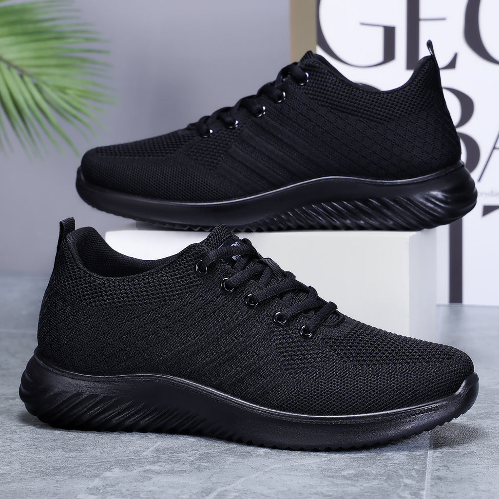 Men's shoes, casual sports shoes, autumn new items, soft soled breathable work shoes, mesh running shoes, trendy shoes, versatile board shoes for men