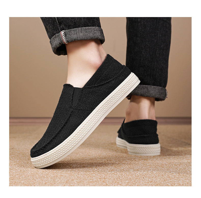 Men's autumn new mesh shoes, breathable dad shoes with soft soles that are not tiring, old Beijing cloth shoes for men
