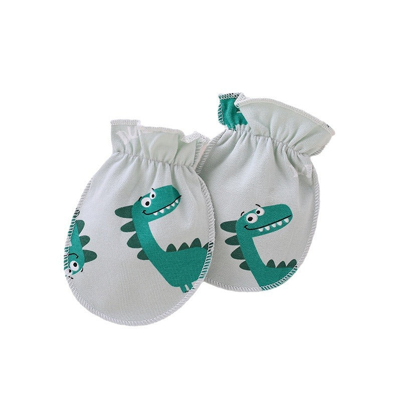 Baby scratch resistant gloves made of pure cotton and bite resistant gloves for newborns, baby gloves for 0-3 months, hand protection