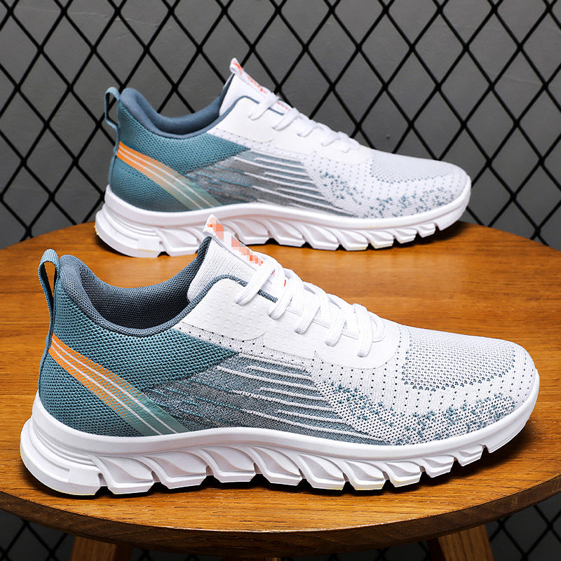 Sports shoes, men's customized autumn new style, foreign trade shoes, fashionable and trendy casual shoes, single shoes, mesh shoes, running shoes