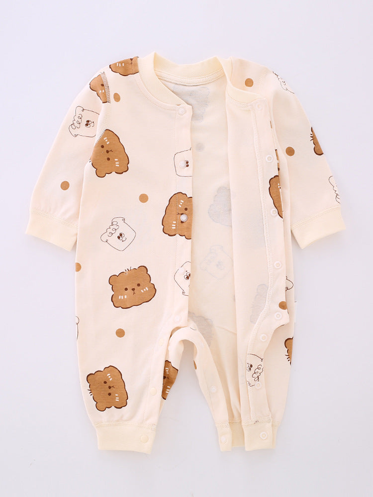 Baby jumpsuit Spring and Autumn A-class newborn clothes Pure cotton baby clothes Crawler clothes Anyang baby clothes