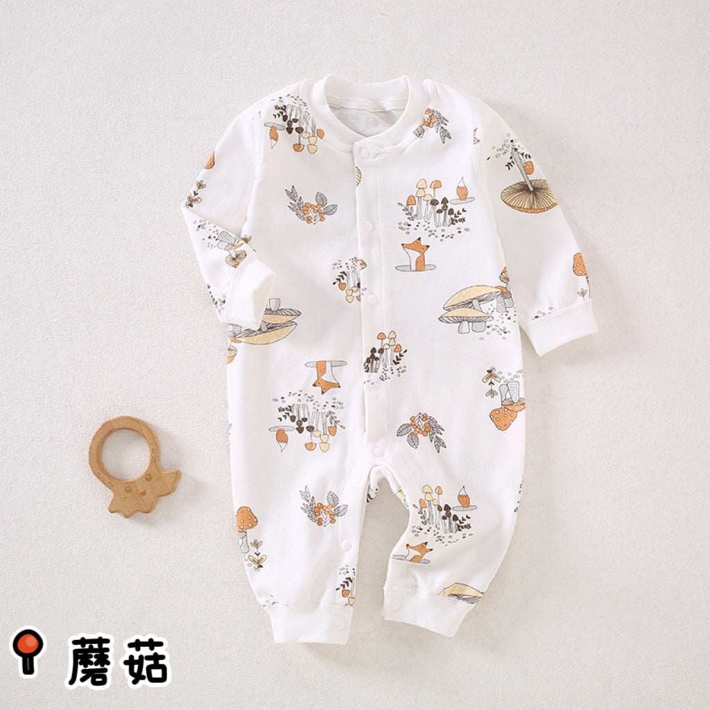 Baby jumpsuit Spring and Autumn A-class newborn clothes Pure cotton baby clothes Crawler clothes Anyang baby clothes