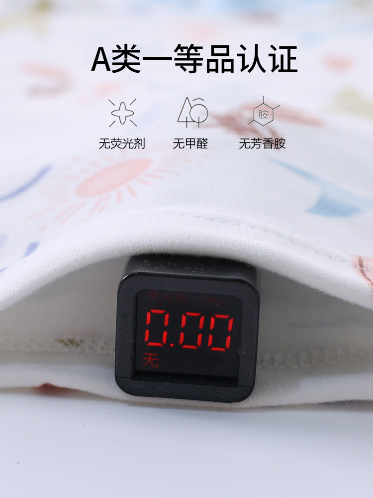 Children's autumn clothes, autumn pants, pure cotton A-class spring and autumn baby split clothes, baby pajamas, home clothes, underwear set