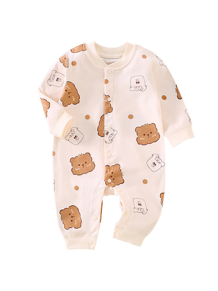 Baby jumpsuit Spring and Autumn A-class newborn clothes Pure cotton baby clothes Crawler clothes Anyang baby clothes